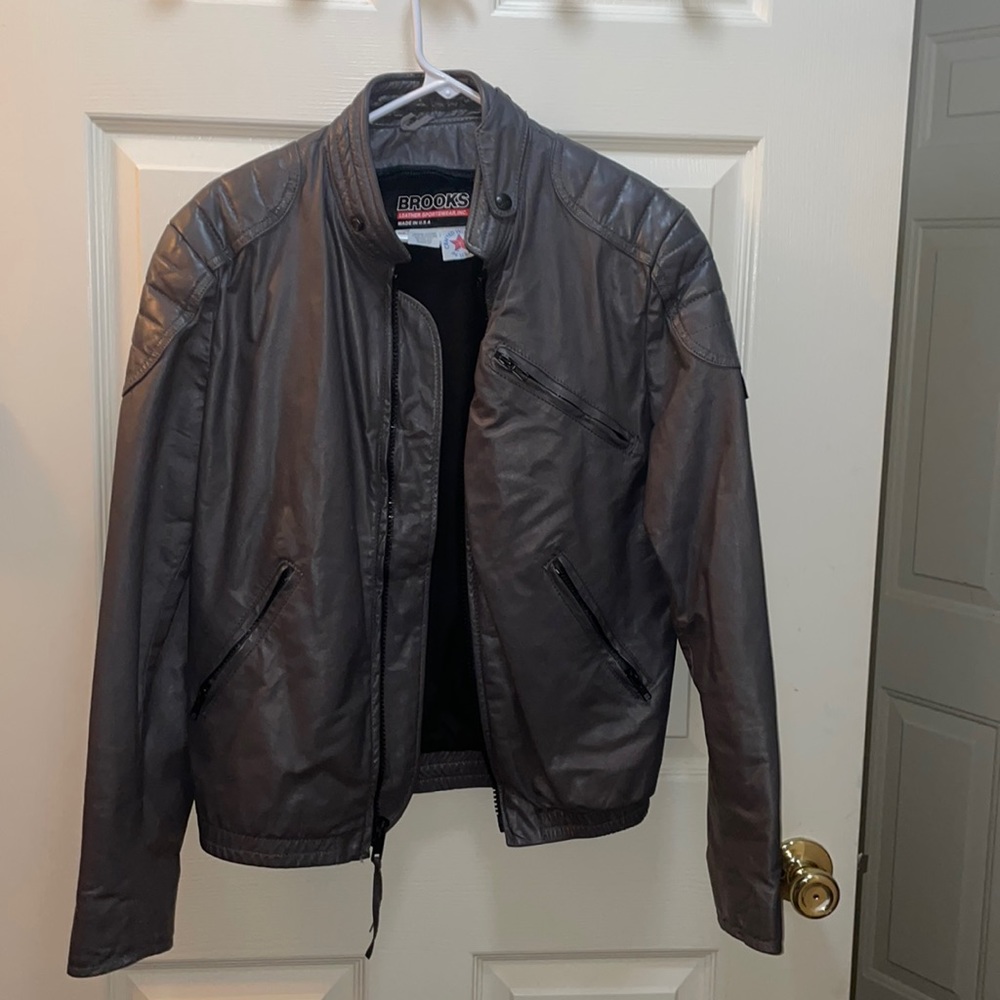 Detroit Leather Motorcycle “Brooks Leather Sportswear”Jacket